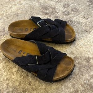 Birkenstock Lugano Suede Soft Footbed